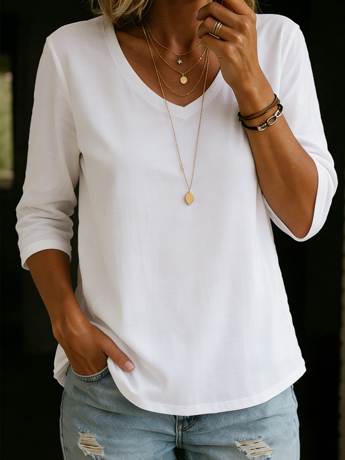 Thalia Short Sleeve Collared Shirt