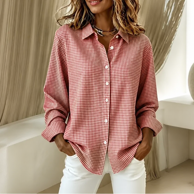 Esme Checked Button Front Shirt