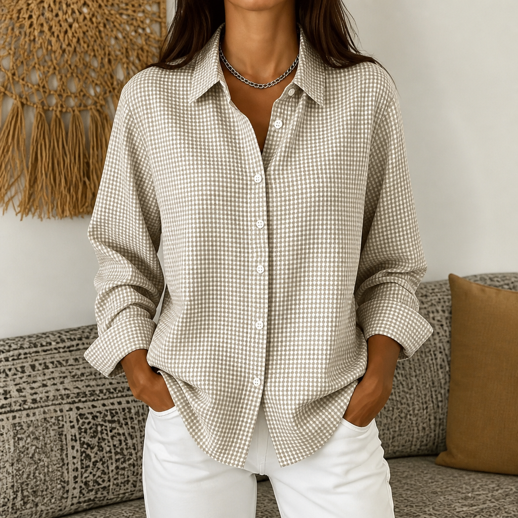 Esme Checked Button Front Shirt