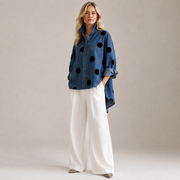 Lucie Polka Dot Button Front Shirt