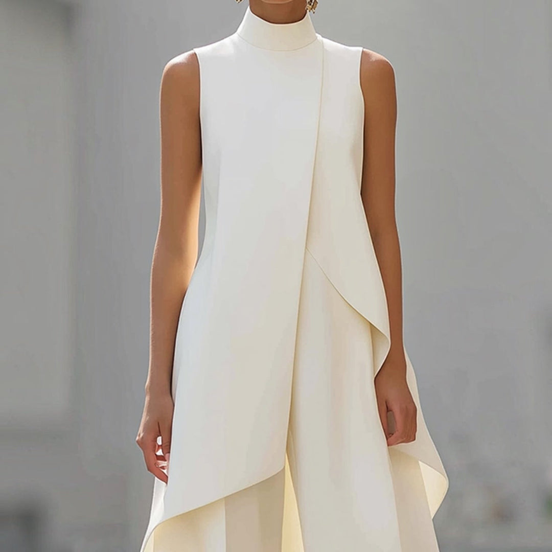 Valeria Draped Wide Leg Jumpsuit