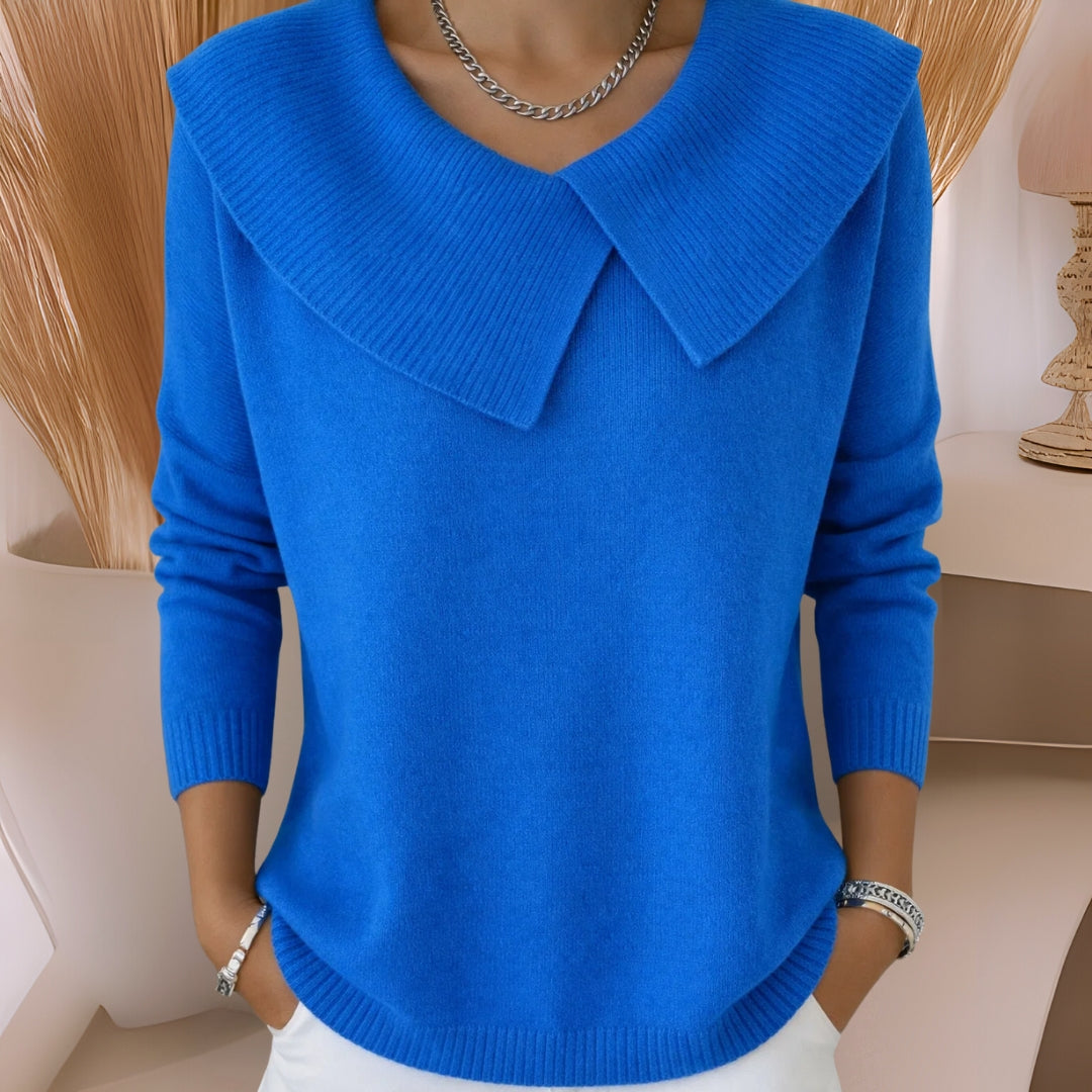 Jessamine Pleat Collar Jumper