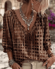Pippa V-Neck Lace Blouse