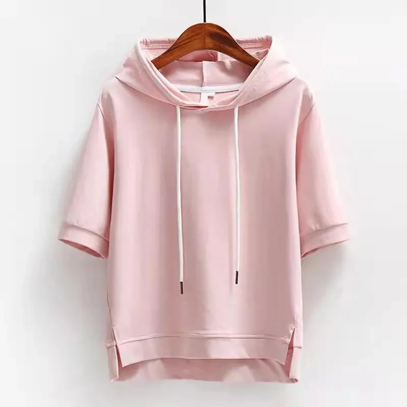Angelita – Lightweight Short Sleeve Hoodie for Women, Effortless Style and All-Day Comfort