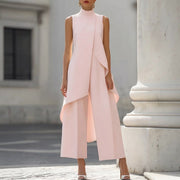 Valeria Draped Wide Leg Jumpsuit