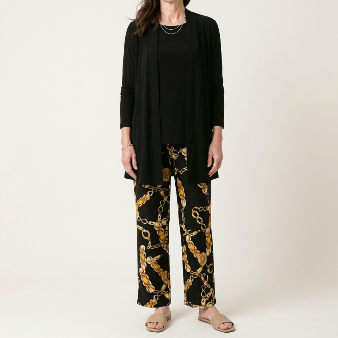 Cleo Round Neck Long Sleeve Two-Piece Set