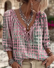 Pippa V-Neck Lace Blouse