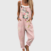 Greta Floral Adjustable Strap Jumpsuit