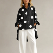 Lucie Polka Dot Button Front Shirt