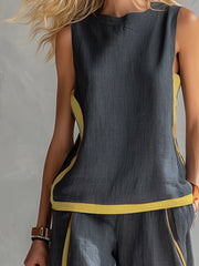 Solenne Relaxed Top and Trouser Set