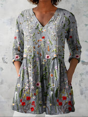 Harlow V-Neck Long Sleeve Blouse