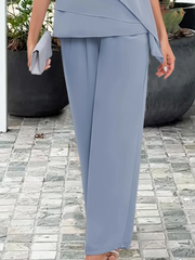 Chiffon Cape Trouser Set