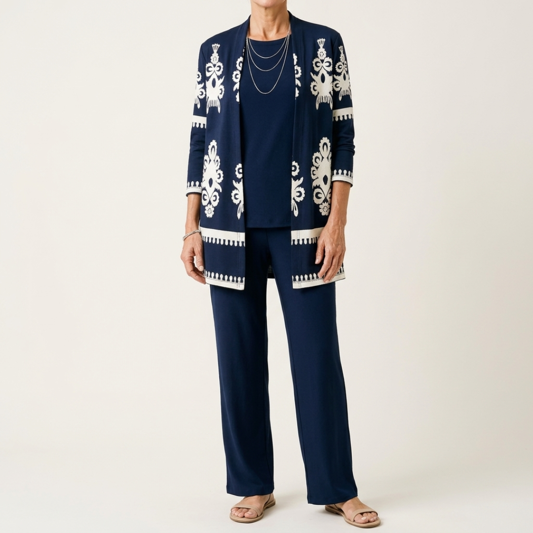 Felicity Round Neck Long Sleeve Two-Piece Set