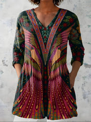 Elara V-Neck Long Sleeve Blouse