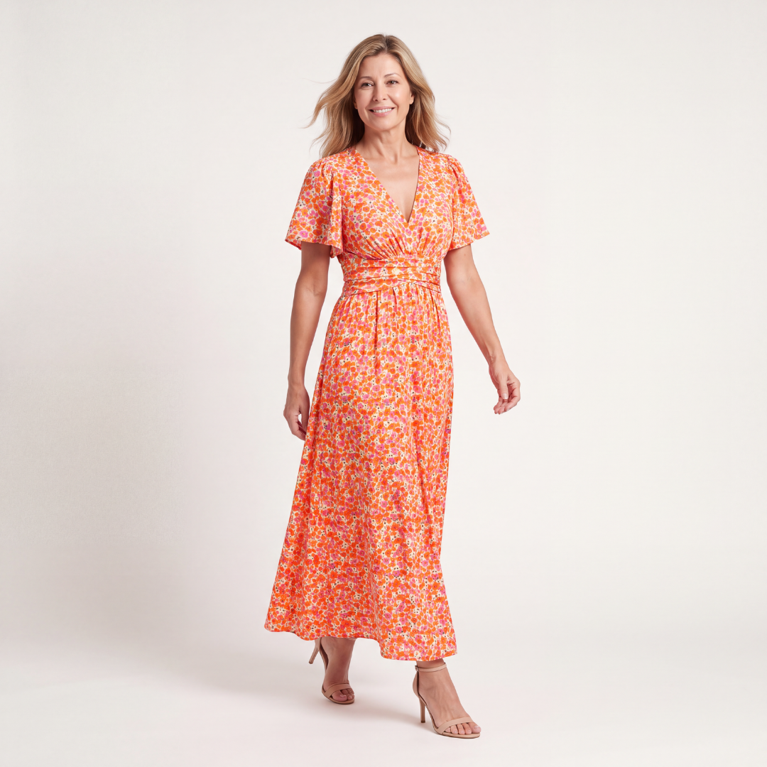 Fleur Floral Midi Dress