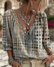 Pippa V-Neck Lace Blouse