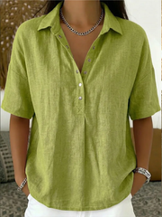 Ailsa Button Front Collared Shirt