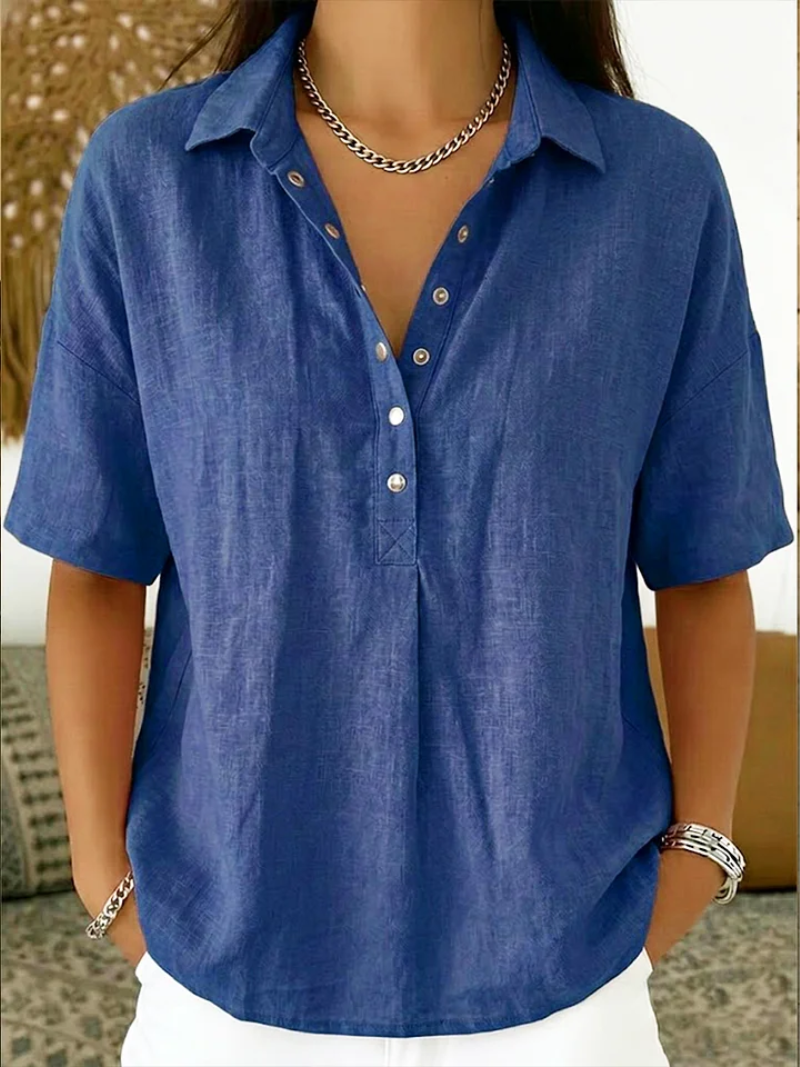 Ailsa Button Front Collared Shirt