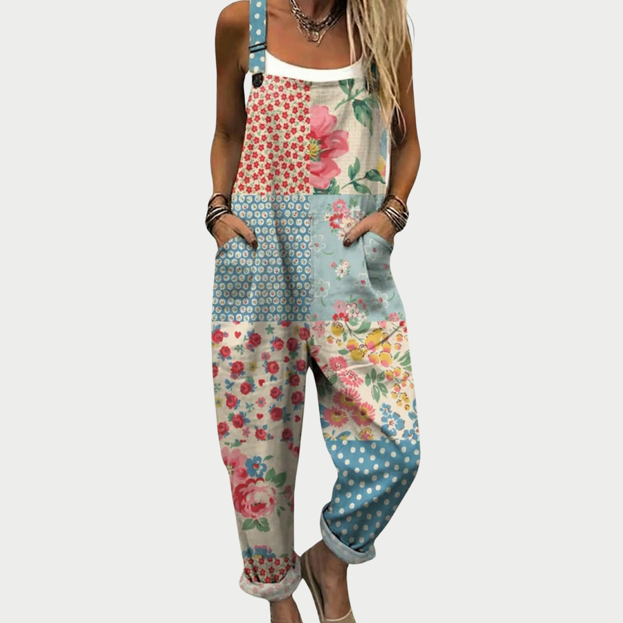 Poppy Printed Wide Leg Jumpsuit