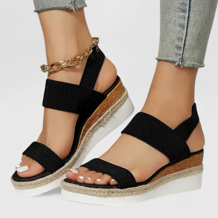 Calla Cross Strap Cushioned Sandals