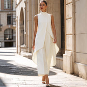 Valeria Draped Wide Leg Jumpsuit