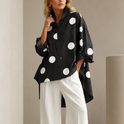Lucie Polka Dot Button Front Shirt