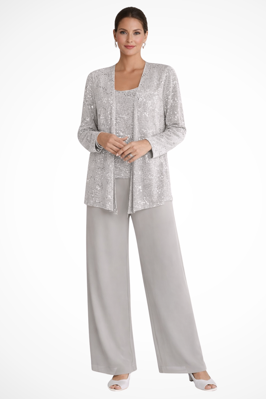 Miriam Sequin Lace Trouser Suit