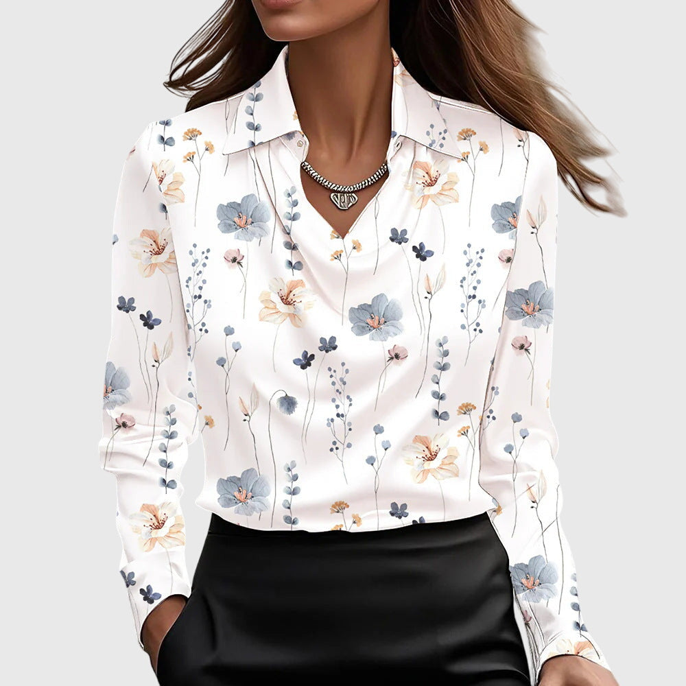 Lenora Pleated Blouse