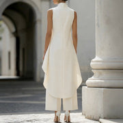 Valeria Draped Wide Leg Jumpsuit