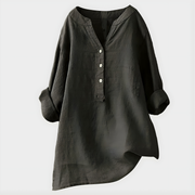 Odile Relaxed V Neck Blouse