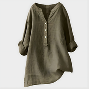 Odile Relaxed V Neck Blouse