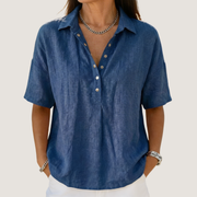 Ailsa Button Front Collared Shirt