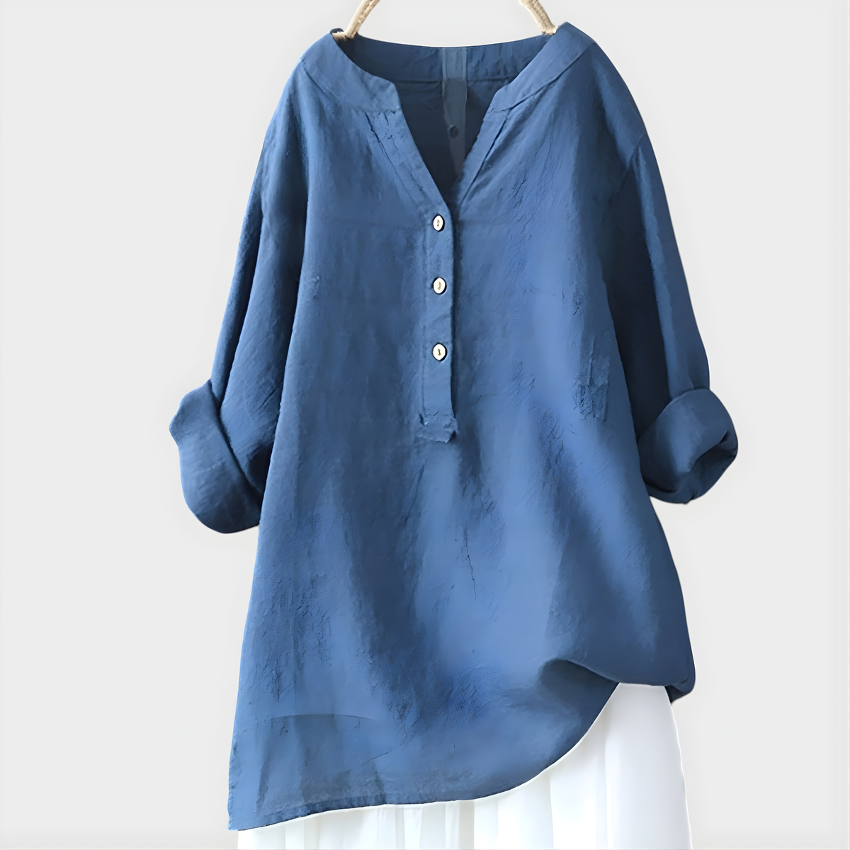 Odile Relaxed V Neck Blouse