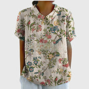 Penelope Short Sleeve Floral Blouse