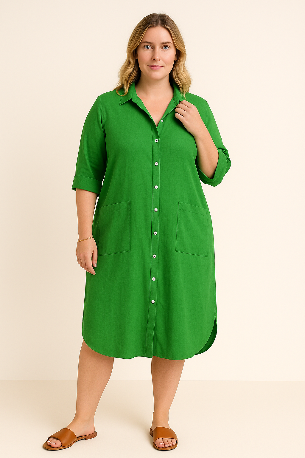 Allegra Casual Relaxed Shirt Dress for Women - Lightweight Tummy-Covering Comfort