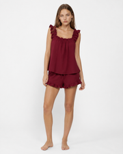 Leonie Ruffle Drawstring Two-Piece Set