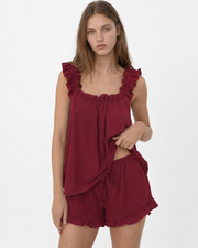 Leonie Ruffle Drawstring Two-Piece Set