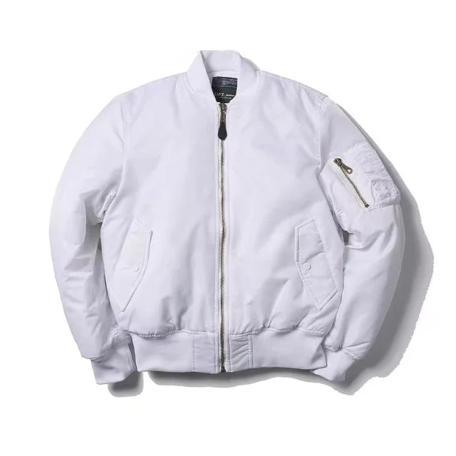 Classic MA-1 Bomber Jacket - Windproof, Water-Resistant, Comfortable Fit