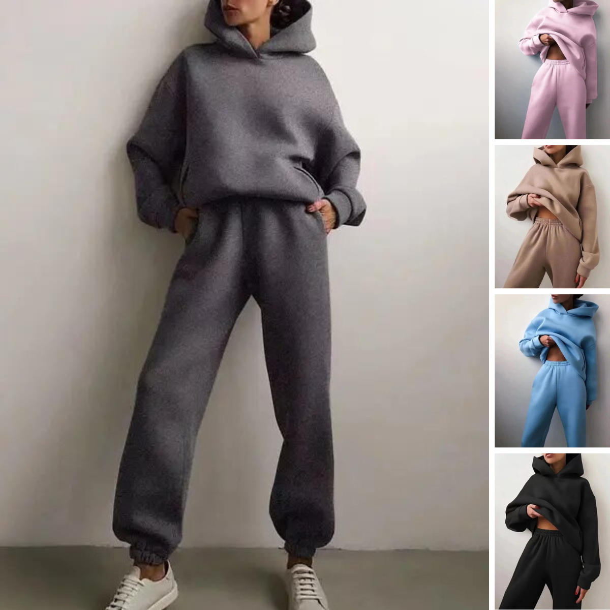 CozyNest – Women's Hoodie and Sweatpants Set for Stylish Everyday Comfort