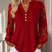 Kaia Lace V-Neck Blouse