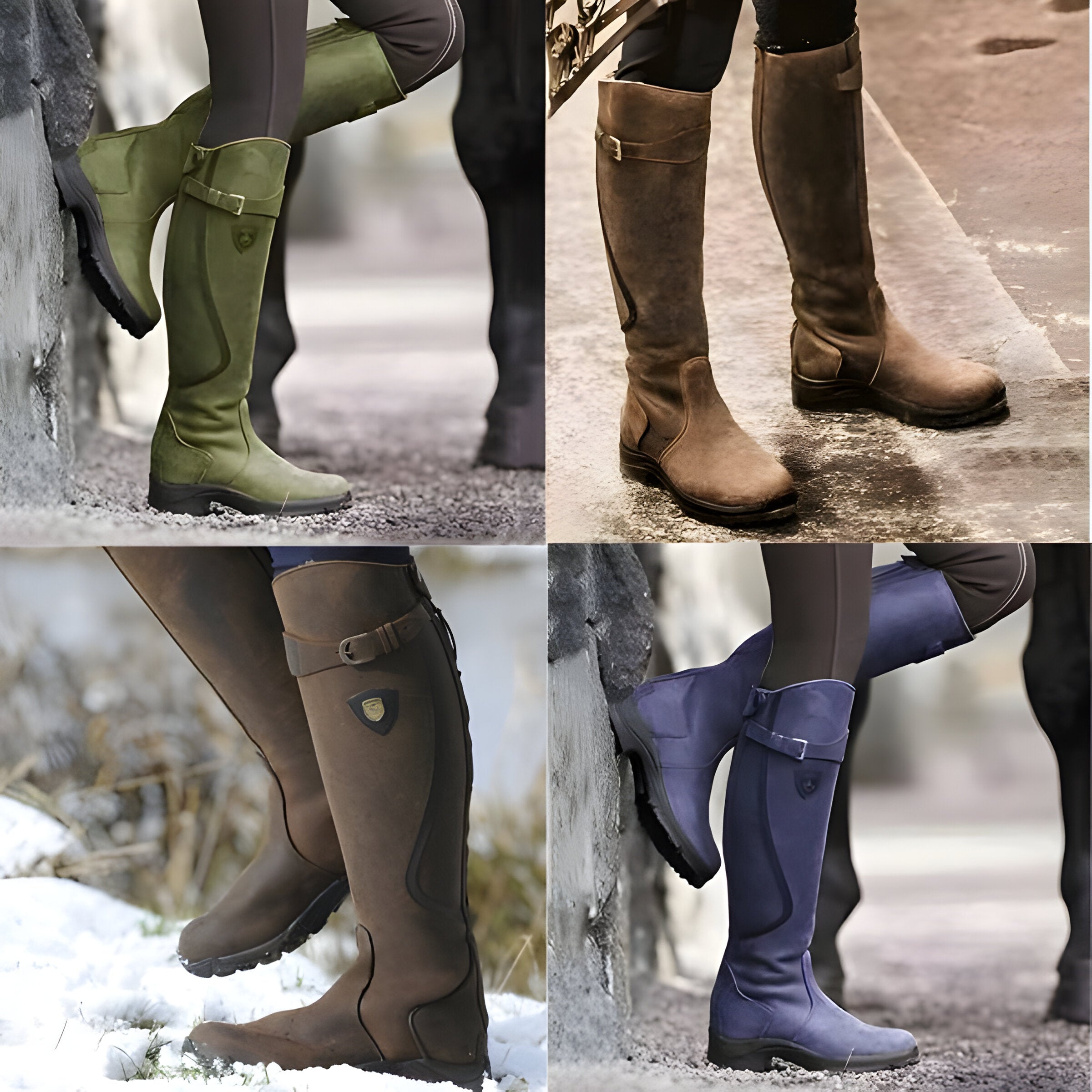 Elegant Women's Leather Boots with Built-in Support for All-Day Comfort