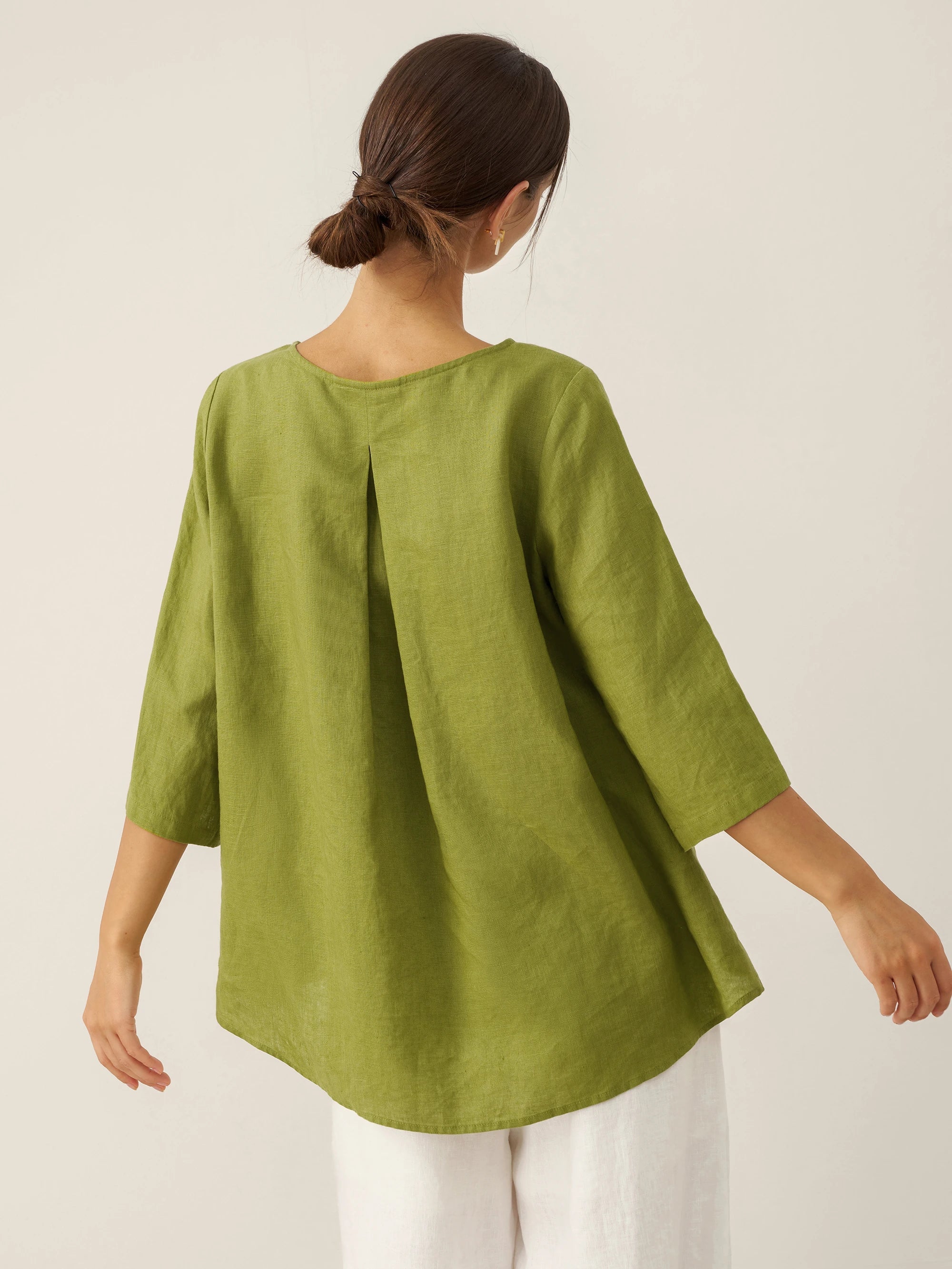 Ella | Chic Asymmetrical Linen Blouse for Women 3