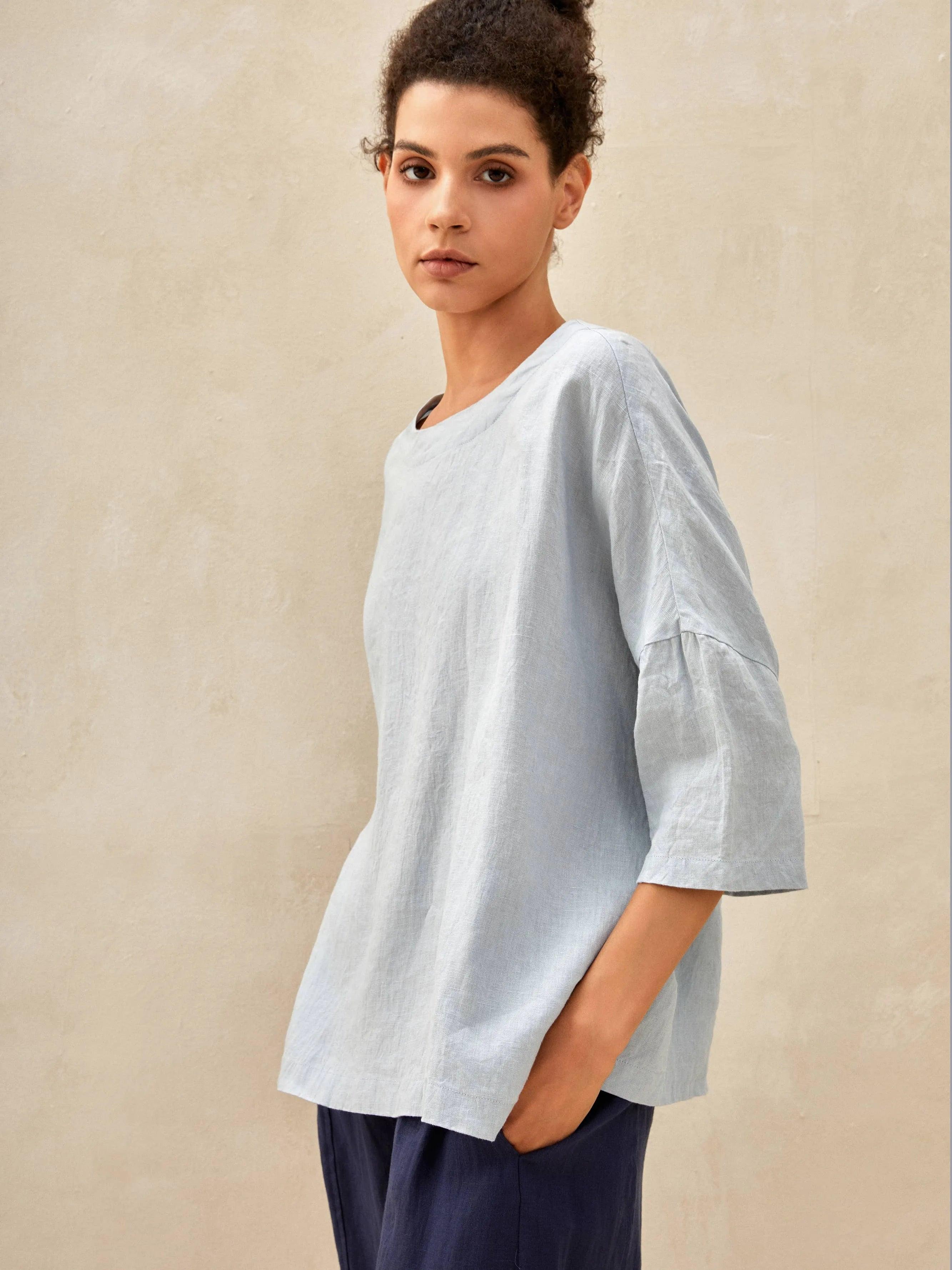 Ella | Stylish Oversized Linen Blouse for Women 2