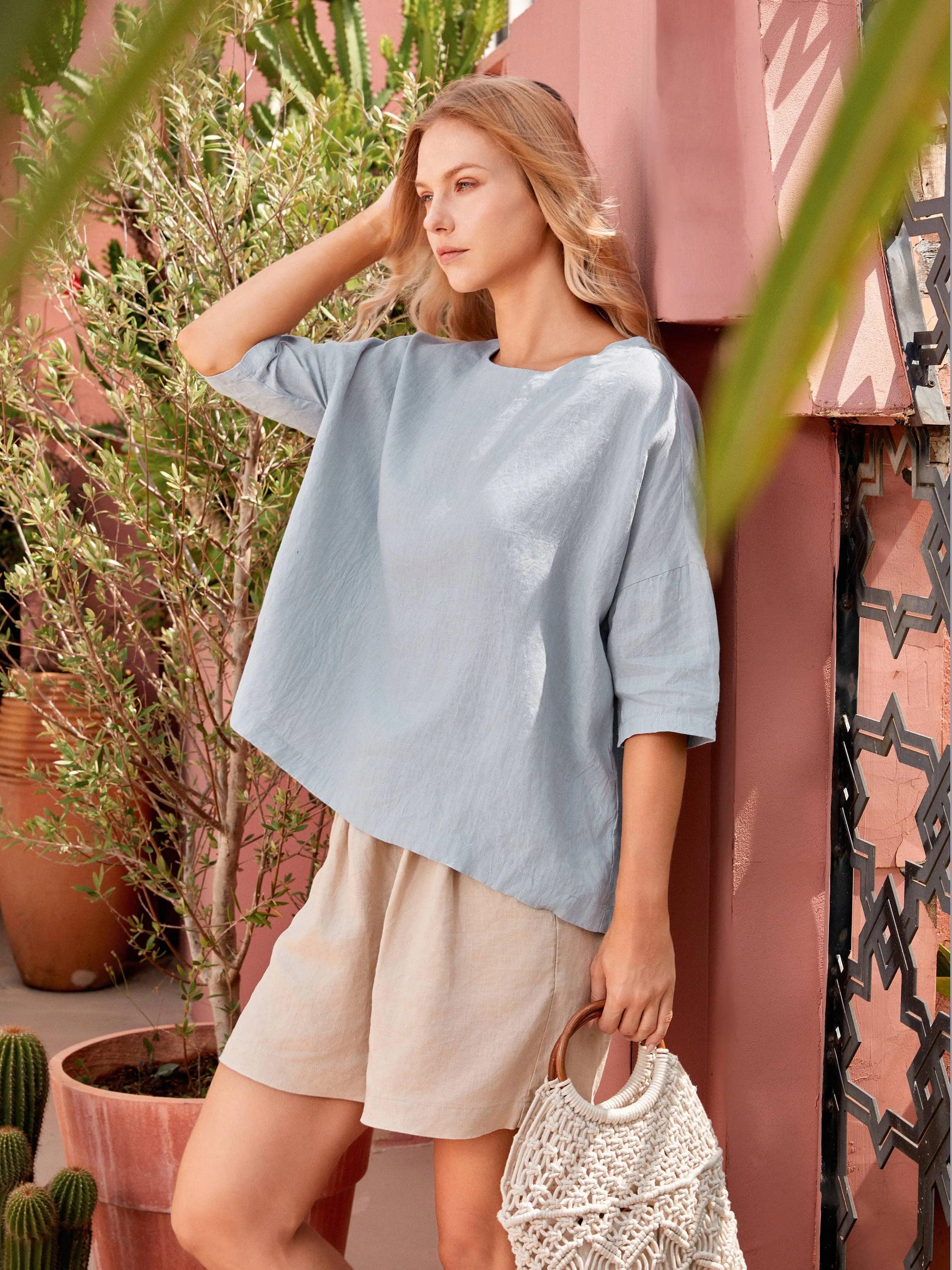 Ella | Stylish Oversized Linen Blouse for Women 7