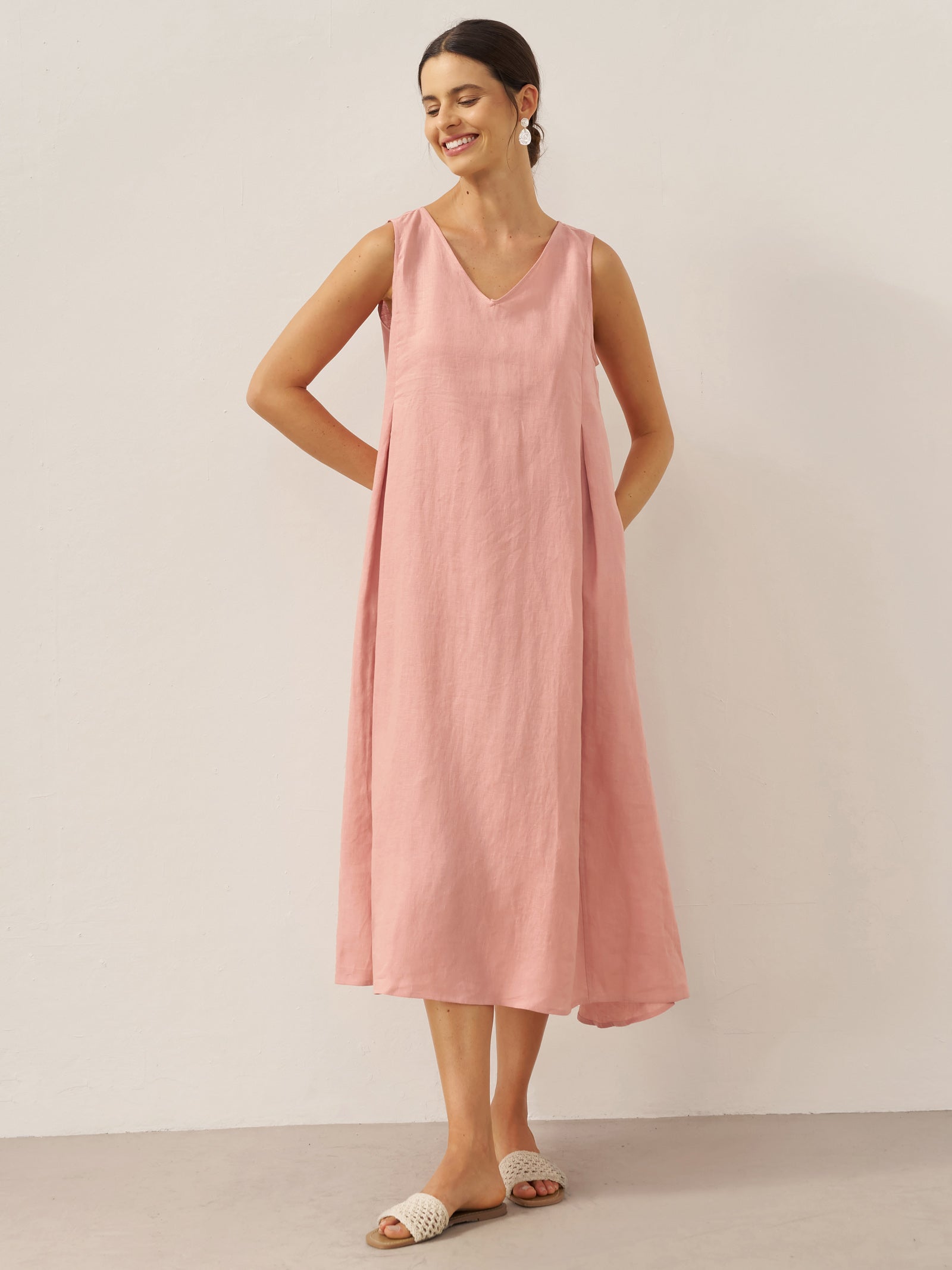Emma | Elegant Sleeveless A-Line Maxi Dress for Women 9