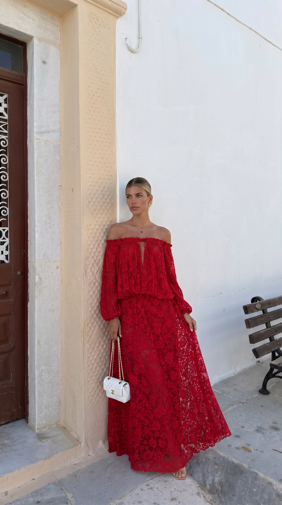 Penelope Off Shoulder Sleeveless Maxi Dress