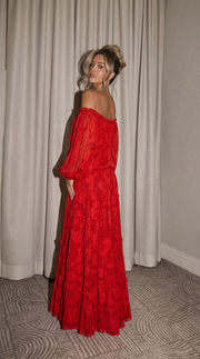 Penelope Off Shoulder Sleeveless Maxi Dress