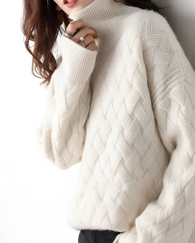 Colette - Luxurious Cashmere Turtleneck Sweater for Women, Timeless Elegance