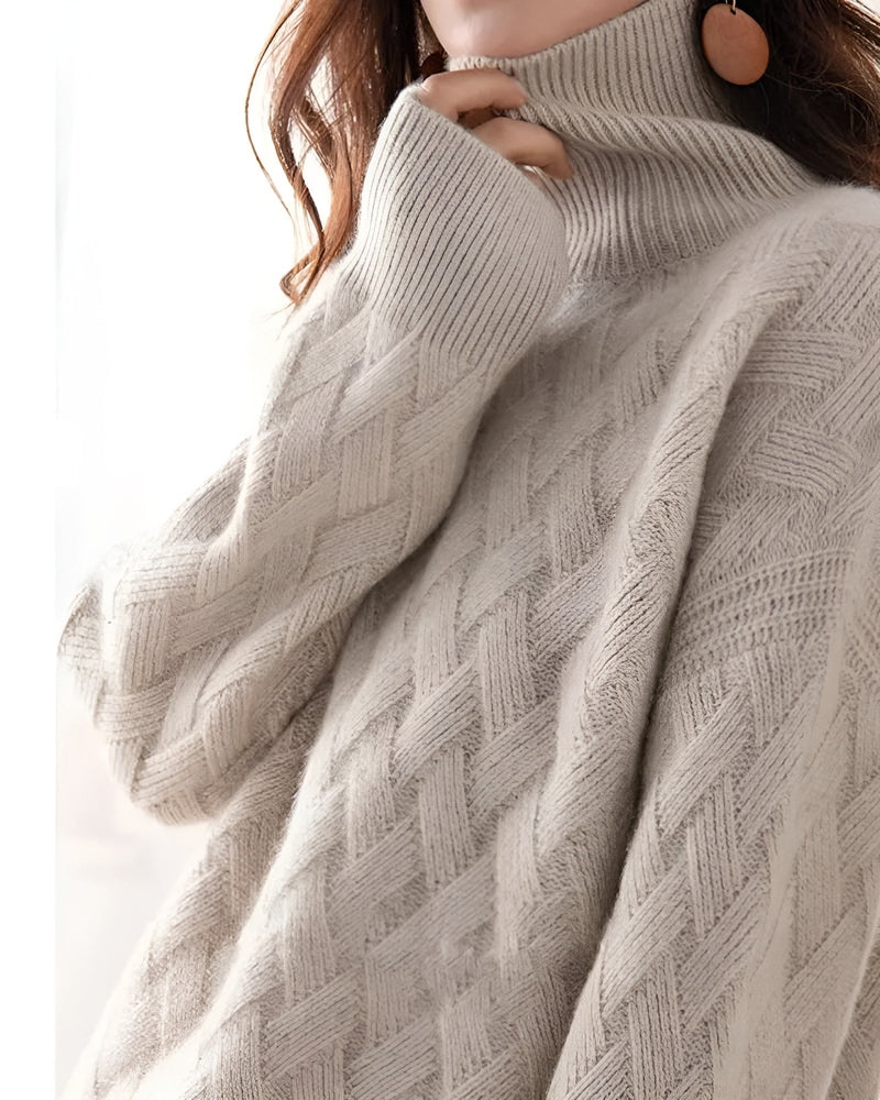 Colette - Luxurious Cashmere Turtleneck Sweater for Women, Timeless Elegance