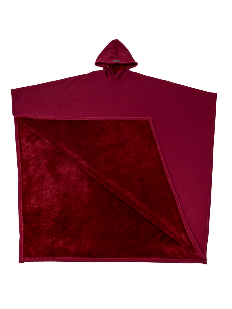 Variant image for Luxe Luxury Fleece Poncho with Hood for Ultimate Warmth and Comfort-7